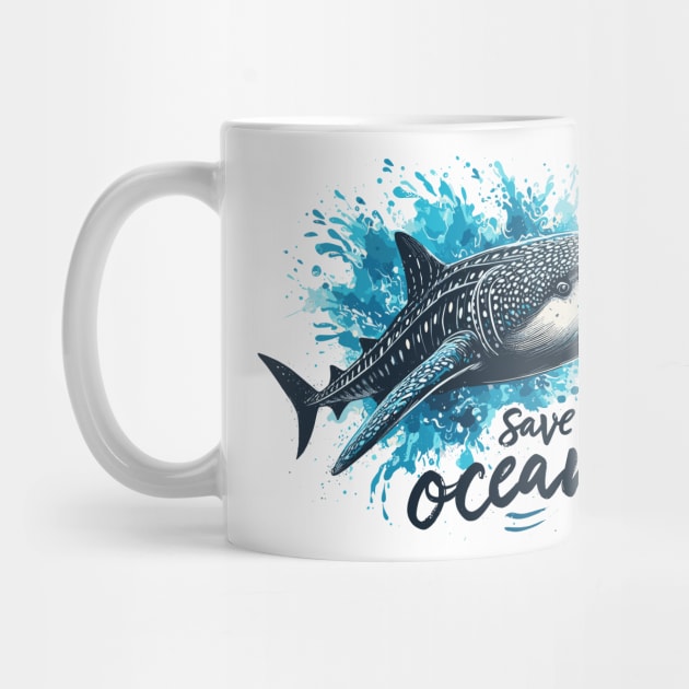 Whale shark - Save the oceans by PrintSoulDesigns